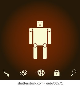 Robot Simple Vector Icon Illustration Symbol Stock Vector (Royalty Free ...