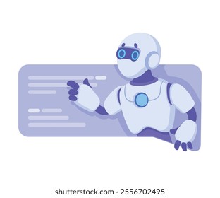 Robot as Smart Android Assistant Machine Vector Illustration