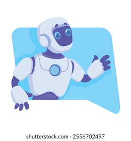 Robot as Smart Android Assistant Machine Vector Illustration