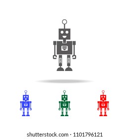 robot with a smile icons. Elements of robots in multi colored icons. Premium quality graphic design icon. Simple icon for websites, web design, mobile app, info graphics on white background