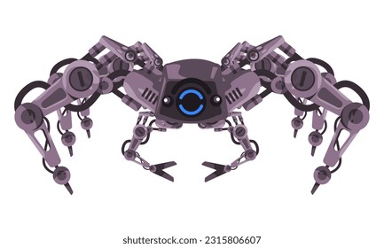 Robot spider mecha robotic mechanical arm tarantula crawling spy military bot