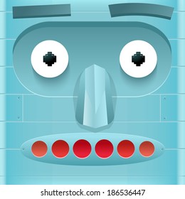 Robot Square Face 
