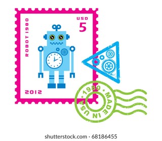 robot stamp