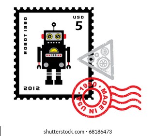 robot stamp