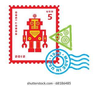 robot stamp