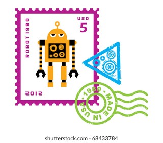 robot stamp