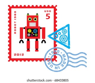 robot stamp