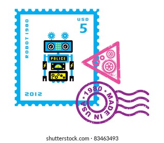robot stamp