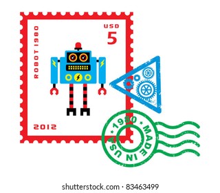 robot stamp