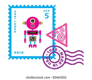 robot stamp