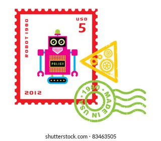 robot stamp