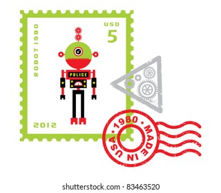 robot stamp