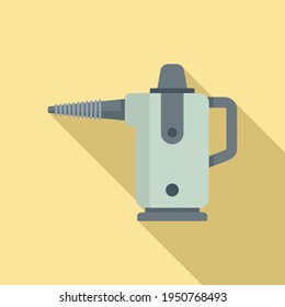 Robot steam cleaner icon. Flat illustration of Robot steam cleaner vector icon for web design