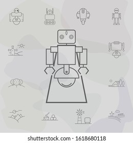 Robot super hero icon. Web icons universal set for web and mobile