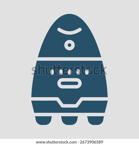 Robot symbol artwork trendy useful vector Illustration design good colorful background.eps