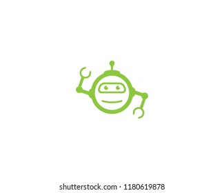 Robot symbol illustration