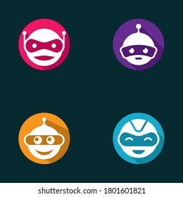 Robot symbol vector icon illustration design
