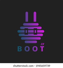 Robot System Logo Design Vector