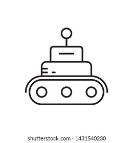 Robot, tech, car icon - Vector. Artificial intelligence