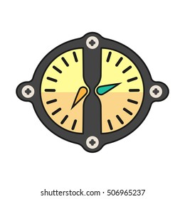 Robot technical Colorful meter icon. Vector illustration isolated on white background.