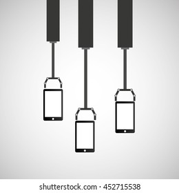 robot technolgy machine, industry icon, vector illustration
