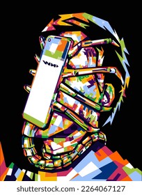 ROBOT TECHNOLOGI COLORFUL IN WPAP