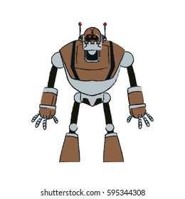robot technology icon image
