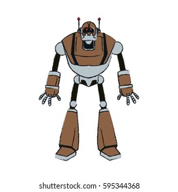 robot technology icon image