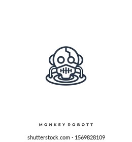 Robot technology Illustration Vector Template. Suitable for Creative Industry, Multimedia, entertainment, Educations, Shop, and any related business