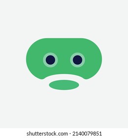 robot technology logo illustration, machine, cute, funny. environmentally friendly robotic logo, automatic industrial machines, startups.