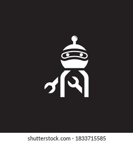 Robot technology logo template icon design
