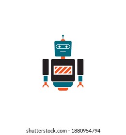 Robot technology logo template icon design