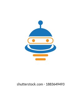 Robot technology logo template icon design