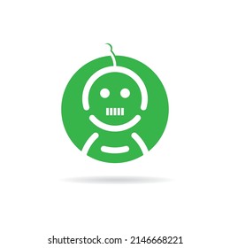 Robot technology logo template icon design