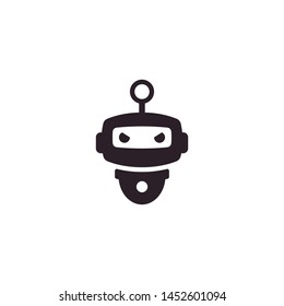 Robot Technology Machine Character Android Isolated Logo Vector 