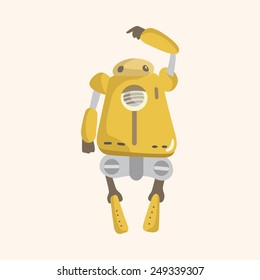 robot theme elements vector,eps