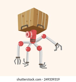 robot theme elements vector,eps