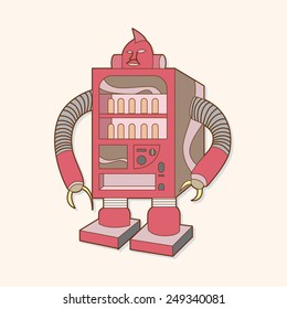 robot theme elements vector,eps
