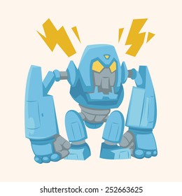 robot theme elements vector,eps