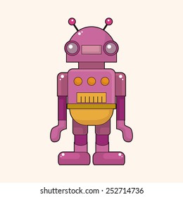 robot theme elements vector,eps