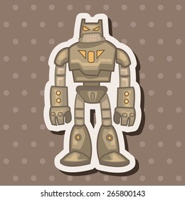 robot theme elements vector,eps