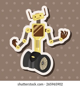 robot theme elements vector,eps