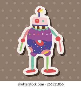 robot theme elements vector,eps