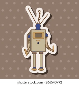 robot theme elements vector,eps