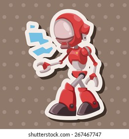 robot theme elements vector,eps