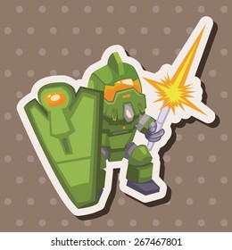robot theme elements vector,eps