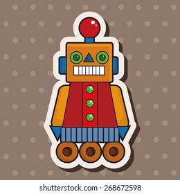 robot theme elements vector,eps