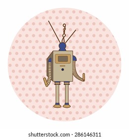 robot theme elements vector,eps