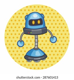 robot theme elements vector,eps