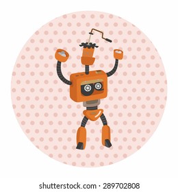robot theme elements vector,eps